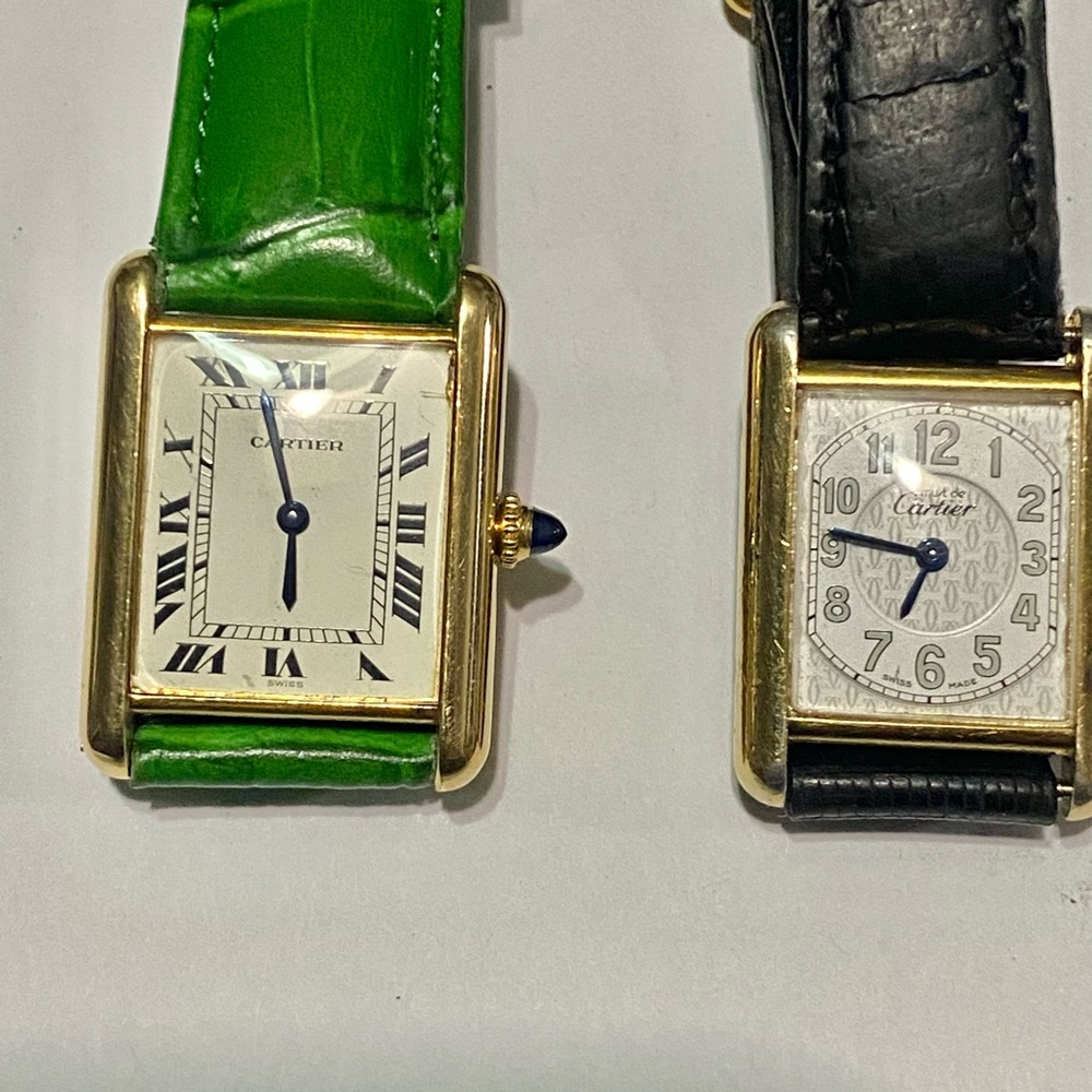 Cartier tank 18k yellow gold 
Must de Cartier gold over 925 silver
